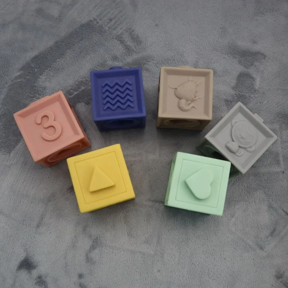 Bibi Bricks Soft Building Blocks Baby Play Early Learning Letters Shapes Numbers